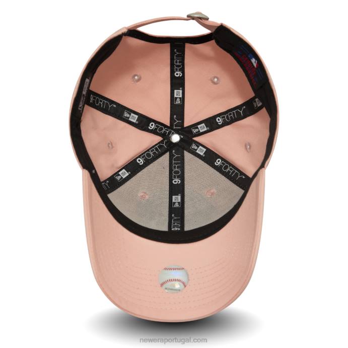 FFTN1451 New Era Boné New York Yankees Essential Rosa 9Forty Feminino