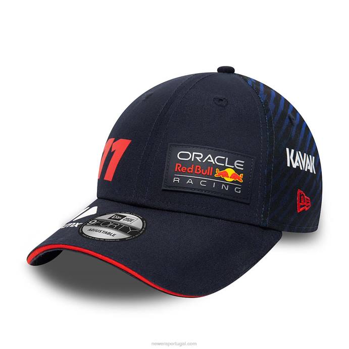 FFTN1458 New Era boné ajustável red bull racing sergio perez azul 9forty