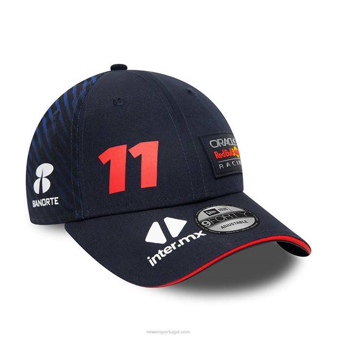 FFTN1458 New Era boné ajustável red bull racing sergio perez azul 9forty