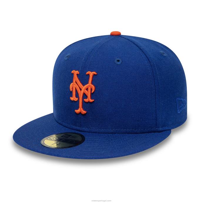 FFTN145 New Era Boné New York Mets de lã premium azul 59fifty