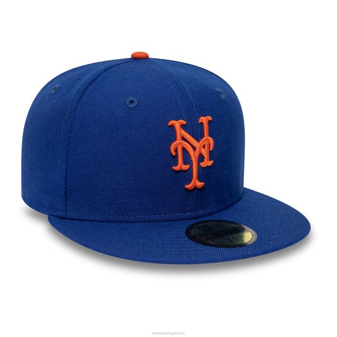 FFTN145 New Era Boné New York Mets de lã premium azul 59fifty