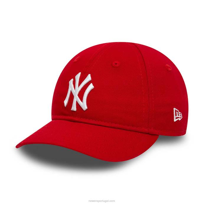 FFTN1460 New Era New York Yankees Infant League Essential Red 9 Forty Boné