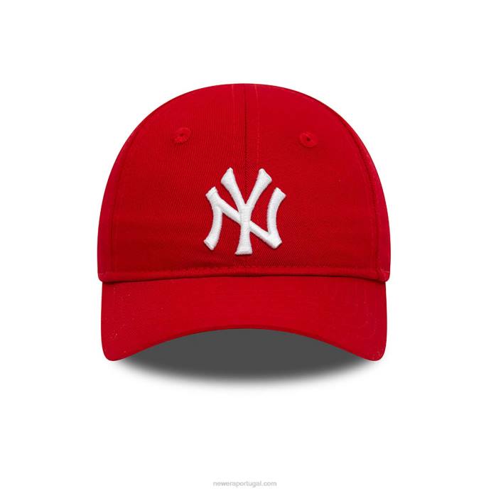 FFTN1460 New Era New York Yankees Infant League Essential Red 9 Forty Boné