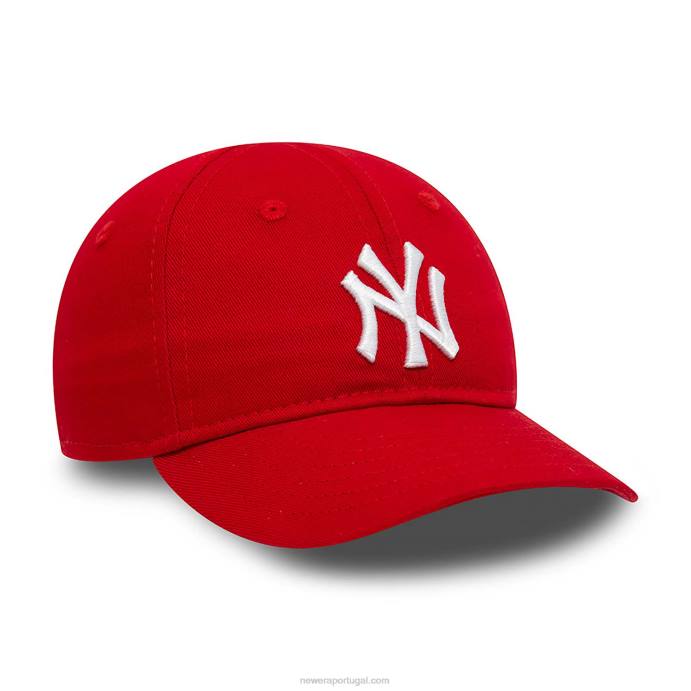 FFTN1460 New Era New York Yankees Infant League Essential Red 9 Forty Boné