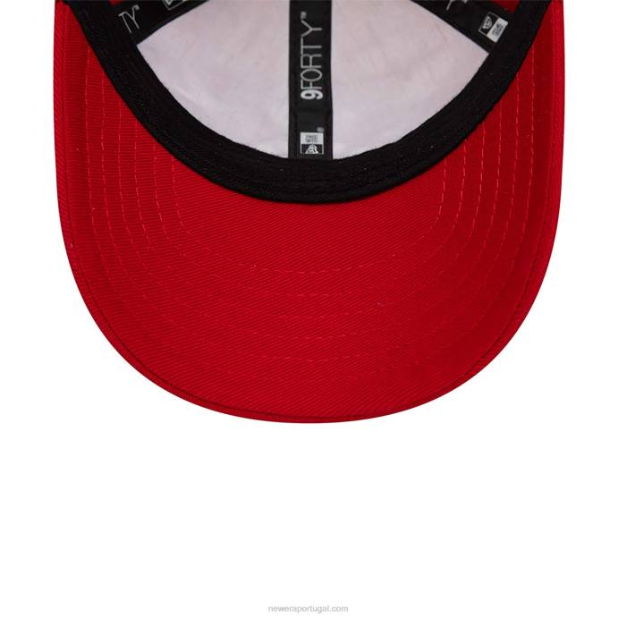 FFTN1460 New Era New York Yankees Infant League Essential Red 9 Forty Boné