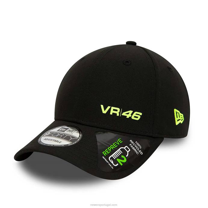 FFTN1462 New Era vr46 repreve boné preto 9forty ajustável