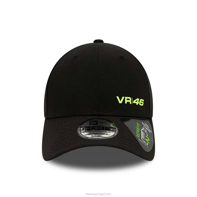 FFTN1462 New Era vr46 repreve boné preto 9forty ajustável