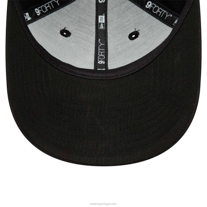 FFTN1462 New Era vr46 repreve boné preto 9forty ajustável