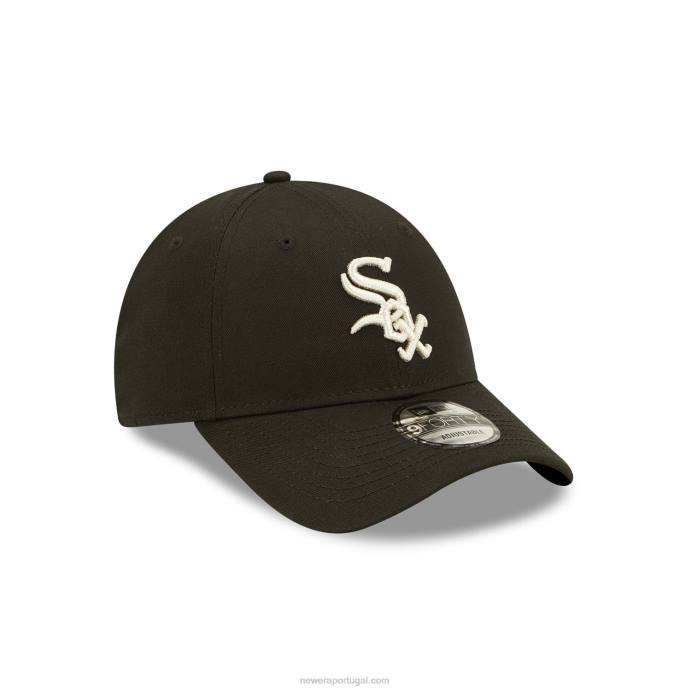 FFTN1464 New Era boné ajustável chicago white sox preto metálico 9forty