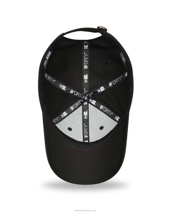 FFTN1464 New Era boné ajustável chicago white sox preto metálico 9forty