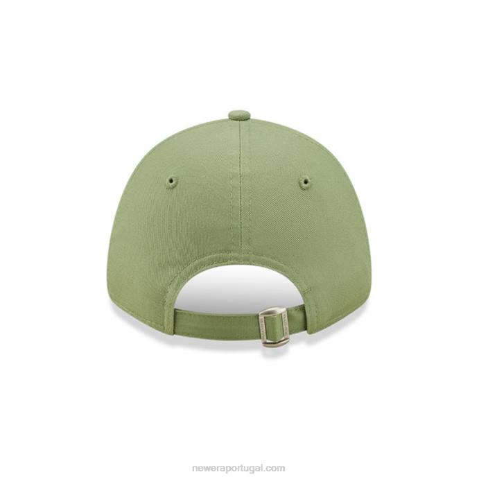 FFTN1465 New Era Boné ajustável New York Yankees League Essential Kids Green 9forty