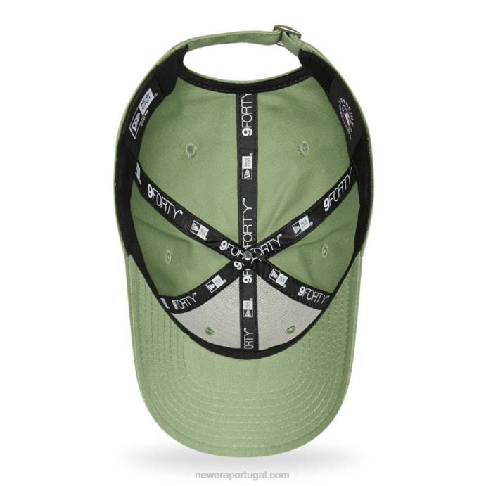 FFTN1465 New Era Boné ajustável New York Yankees League Essential Kids Green 9forty