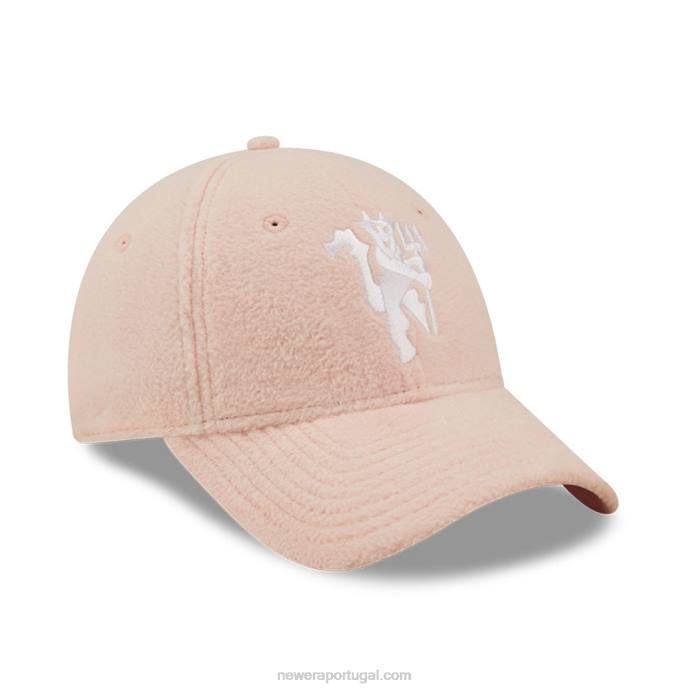 FFTN1466 New Era boné ajustável Manchester United borg rosa 9forty feminino