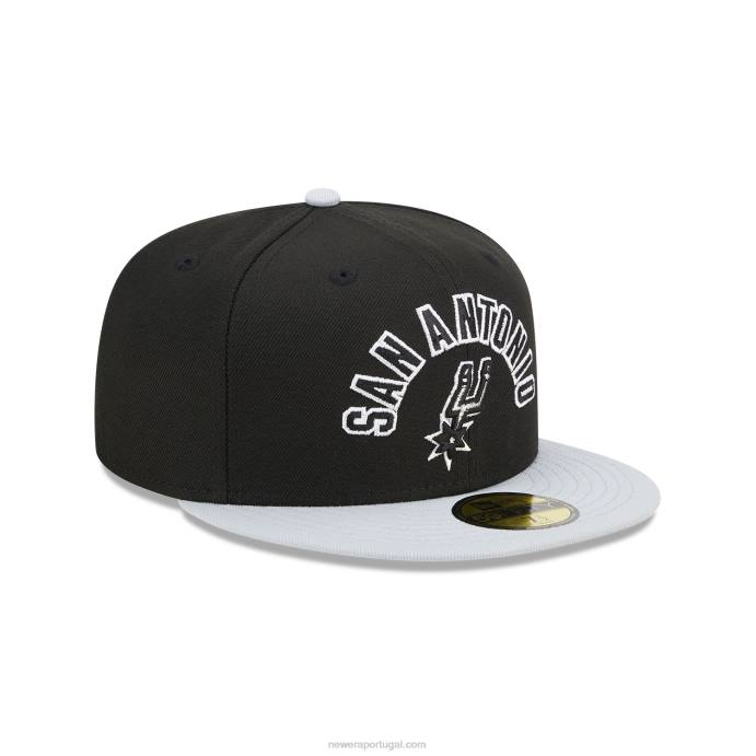 FFTN146 New Era san antonio spurs nba classic boné preto 59fifty