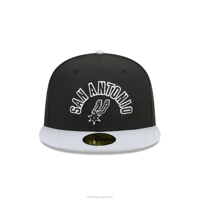 FFTN146 New Era san antonio spurs nba classic boné preto 59fifty