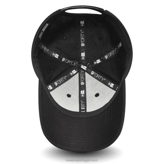 FFTN1473 New Era manchester originals boné preto 9forty da era dos cem diamantes
