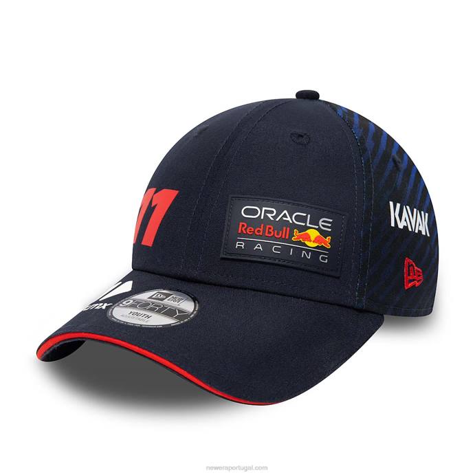 FFTN1476 New Era red bull racing sergio perez Youth blue 9forty boné ajustável