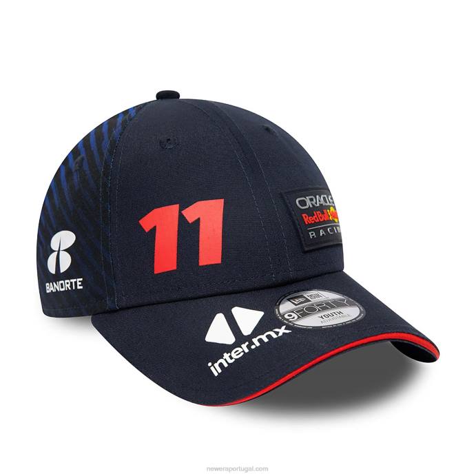 FFTN1476 New Era red bull racing sergio perez Youth blue 9forty boné ajustável