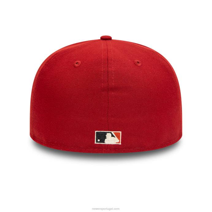 FFTN147 New Era boné houston astros 20 anos vermelho 59fifty ajustado