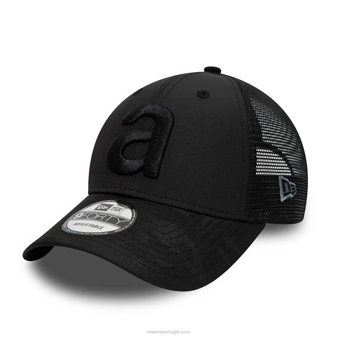 FFTN1480 New Era boné ajustável aprilia poly camo preto 9forty