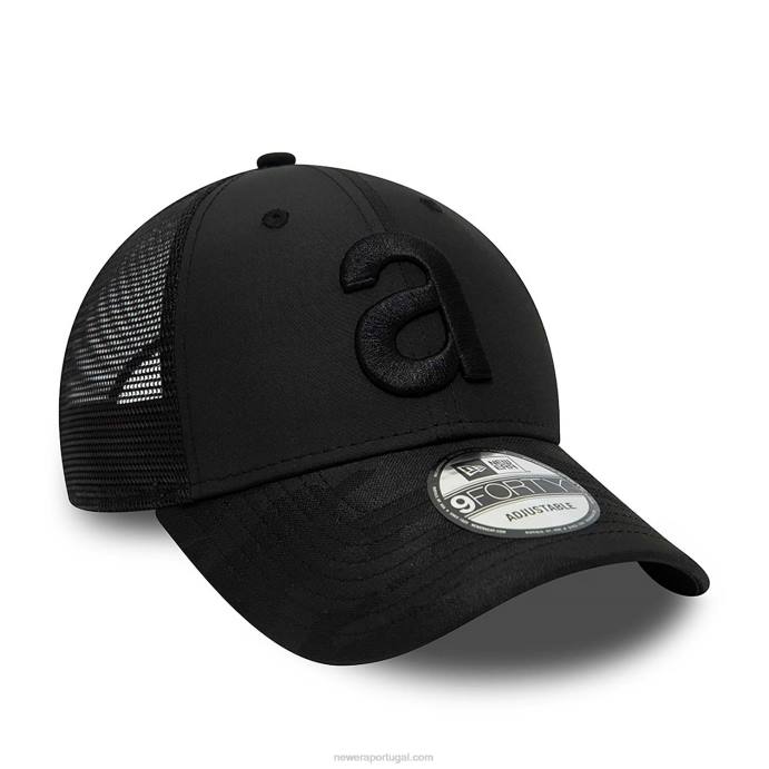 FFTN1480 New Era boné ajustável aprilia poly camo preto 9forty