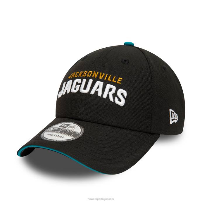 FFTN1483 New Era jacksonville jaguars londres jogos black 9forty