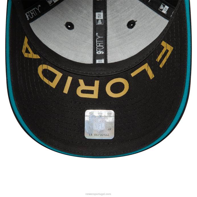 FFTN1483 New Era jacksonville jaguars londres jogos black 9forty