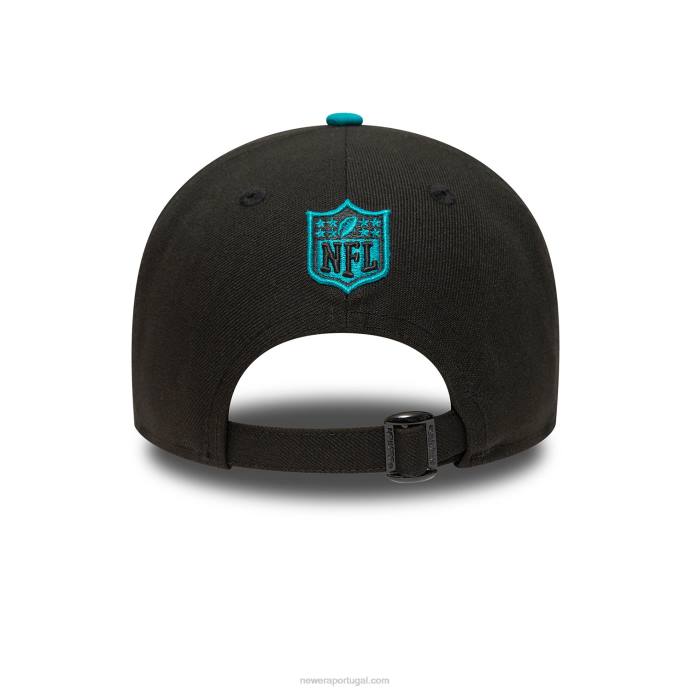 FFTN1483 New Era jacksonville jaguars londres jogos black 9forty