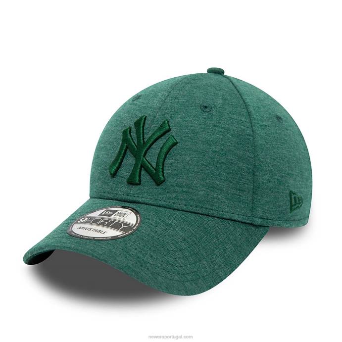FFTN1485 New Era New York Yankees tonal jersey verde escuro 9forty boné ajustável
