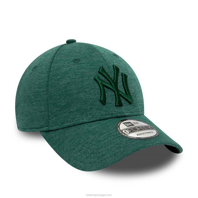 FFTN1485 New Era New York Yankees tonal jersey verde escuro 9forty boné ajustável