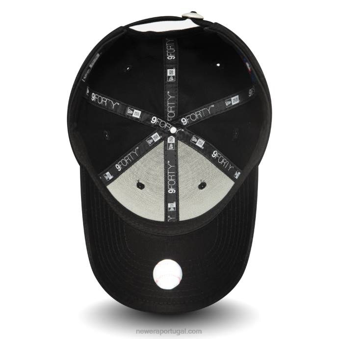 FFTN1487 New Era Boné New York Yankees Essential Kids Black 9Forty