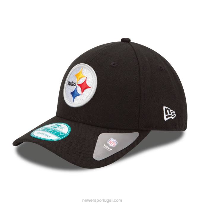 FFTN1489 New Era boné do pittsburgh steelers the league black 9forty