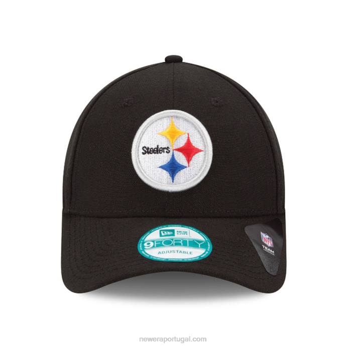 FFTN1489 New Era boné do pittsburgh steelers the league black 9forty