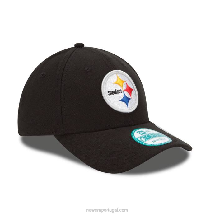 FFTN1489 New Era boné do pittsburgh steelers the league black 9forty