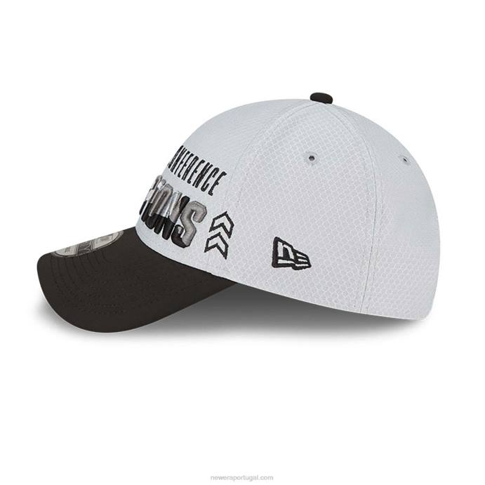 FFTN1495 New Era boné ajustável philadelphia eagles conference champions cinza 9forty