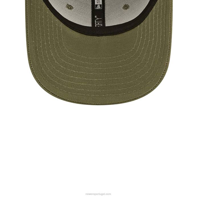 FFTN1496 New Era Boné ajustável La Dodgers Youth League Essential Green 9forty