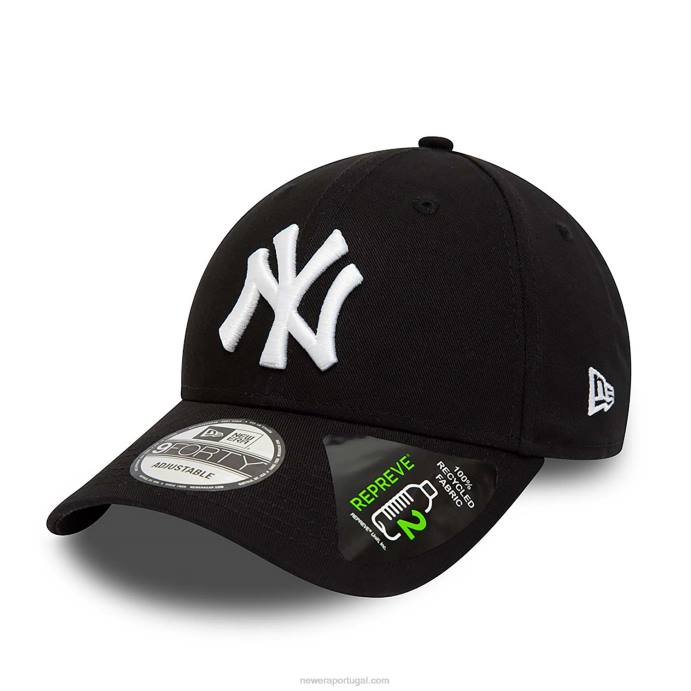 FFTN1497 New Era boné ajustável new york yankees repreve league essencial preto 9forty
