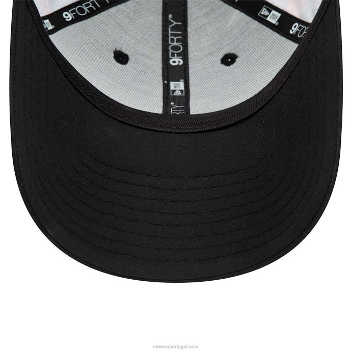 FFTN1498 New Era ducati all over print corse logo boné ajustável 9forty preto