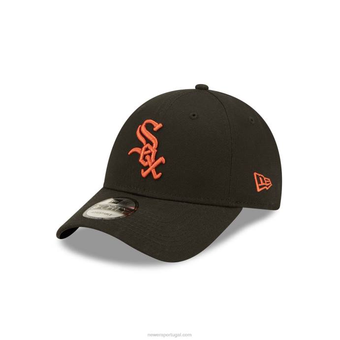 FFTN1499 New Era chicago white sox league essentials boné ajustável preto 9forty