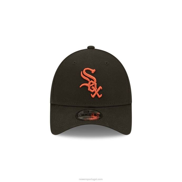FFTN1499 New Era chicago white sox league essentials boné ajustável preto 9forty