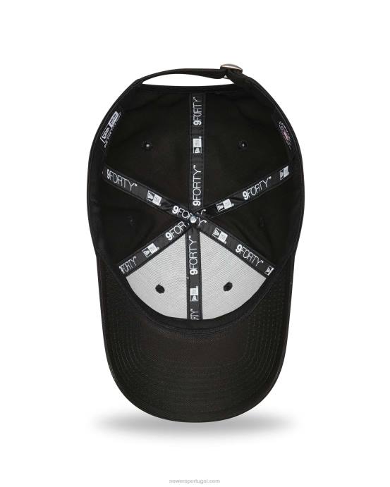 FFTN1499 New Era chicago white sox league essentials boné ajustável preto 9forty