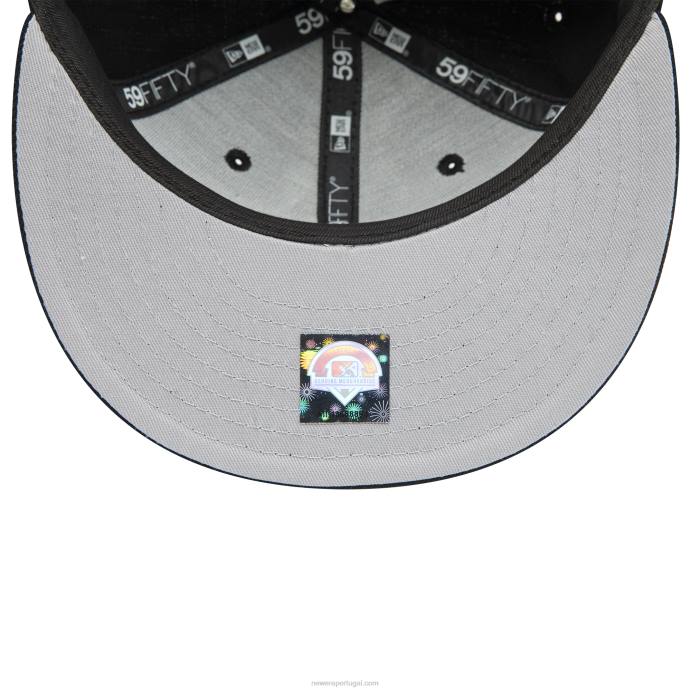 FFTN149 New Era brooklyn cyclones milb preto e cinza boné 59fifty