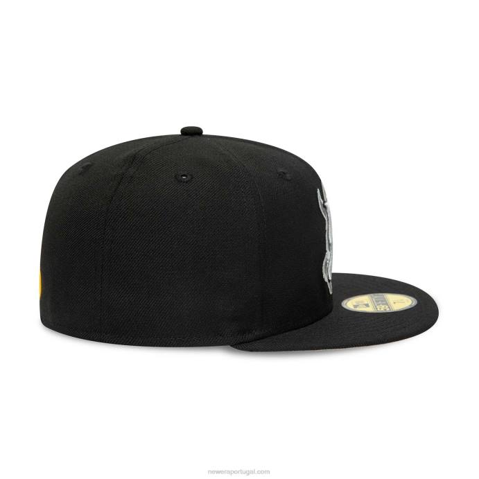 FFTN149 New Era brooklyn cyclones milb preto e cinza boné 59fifty