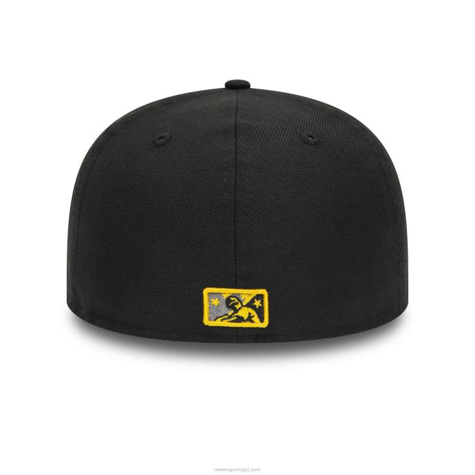 FFTN149 New Era brooklyn cyclones milb preto e cinza boné 59fifty