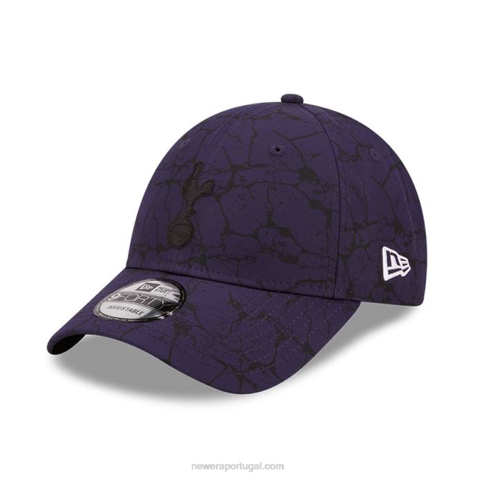 FFTN1502 New Era tottenham hotspur boné azul 9forty com estampa de mármore