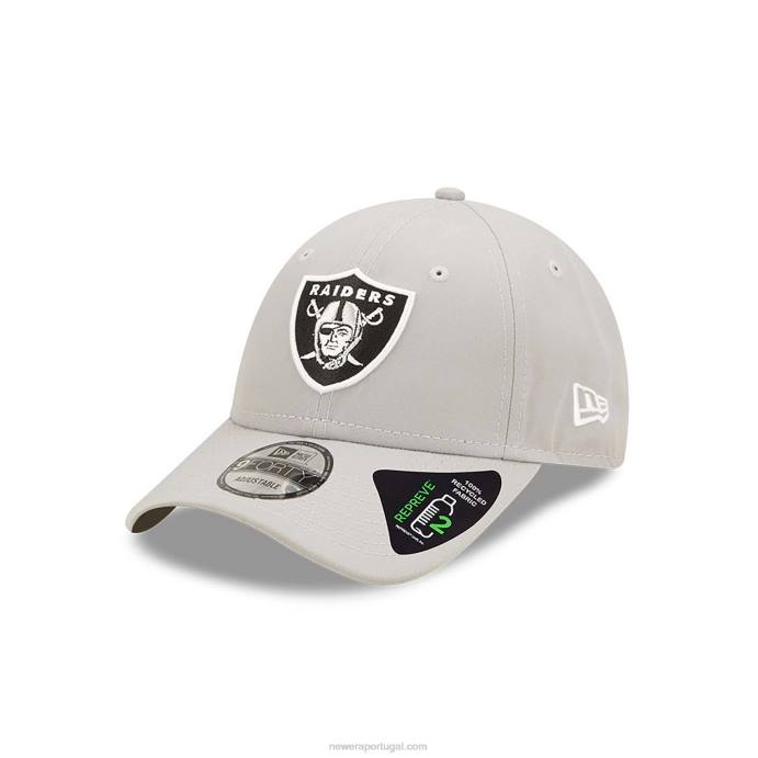 FFTN1503 New Era boné ajustável las vegas raiders repreve grey 9forty