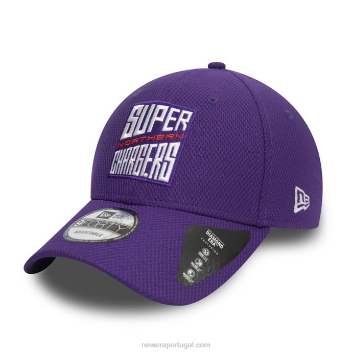 FFTN1509 New Era Super Northern Chargers The Hundred Diamond Era Purple 9Forty Cap