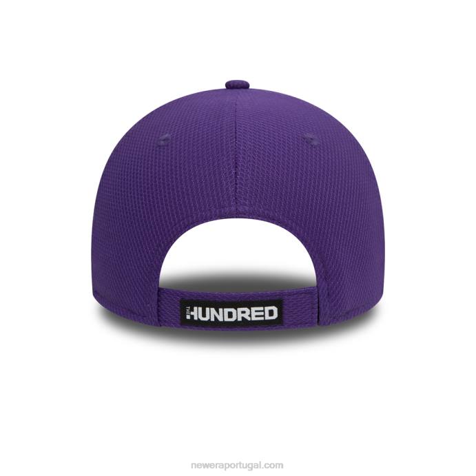 FFTN1509 New Era Super Northern Chargers The Hundred Diamond Era Purple 9Forty Cap