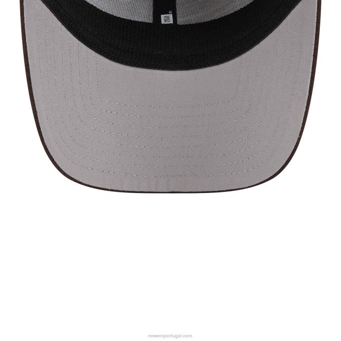FFTN1513 New Era boné ajustável san diego padres mlb clubhouse brown 9forty