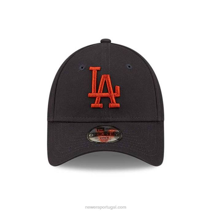 FFTN1514 New Era Boné ajustável La Dodgers Youth League Essential Navy 9forty